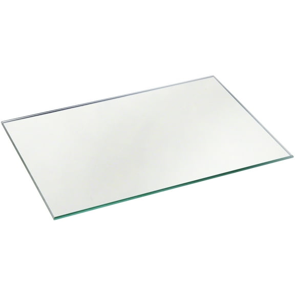 Plymor 5" x 7" Rectangle, 3mm Thick Non-Beveled Glass Mirror, Pack of 2
