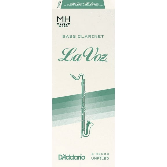 D'Addario La Voz Bass Clarinet Reeds 5-Pack (Medium Hard)