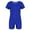 Blue, variant on TiaoBug Kids Girls Short Sleeves Ballet Dance Gymnastics Leotard Yoga Sports Jumpsuit Unitard Blue 8