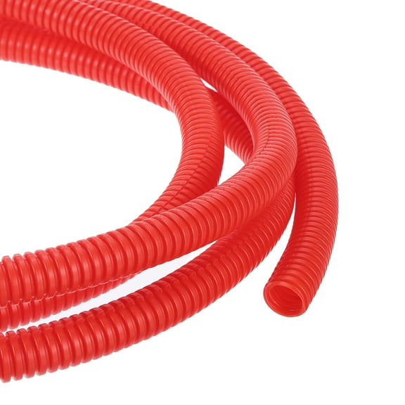 Uxcell 10ft 1/2 Inch Red Wire Loom Split Tubing Cord Protectors Flexible Conduit