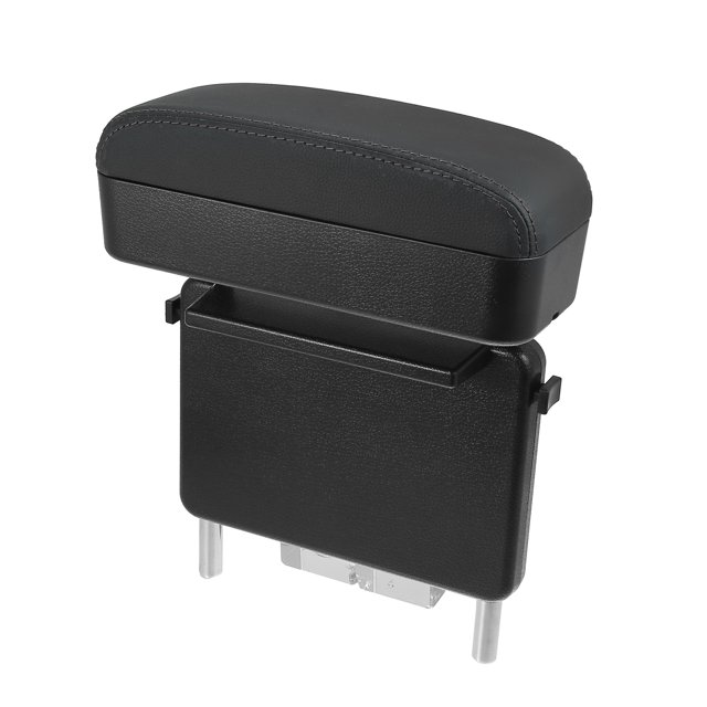 Coche Centro Reposabrazos Caja Asiento Espacio Ajustable Almacenaje Caja Negra Línea