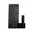 thumbnail image 6 of Renovators Supply Lift Off Pintle Strap Hinge 24.5 in Black Wrought Iron Reversible Pintle Strap Gate and Door Hinges w/Hardware Pack of 4, 6 of 8
