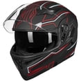 thumbnail image 3 of Casco de moto ILM 902Ls con doble visera LED abatible y frontal, 3 of 5
