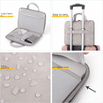 thumbnail image 5 of Laptop Shoulder Bag, Fits up to 17-inch laptop or tablet, Sleek Design, Durable and Water-Repellent Fabric, Pink, 5 of 6