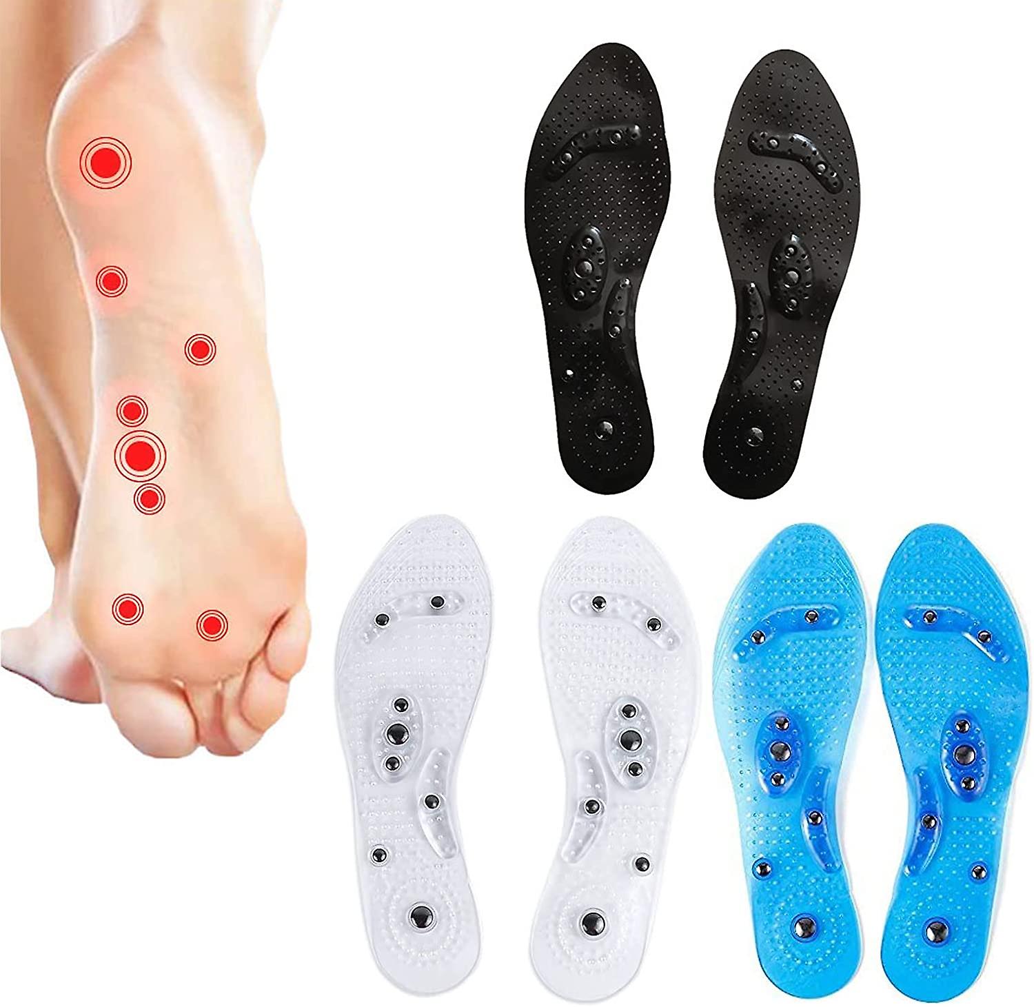 Semelles Acupression Magnétiques – Taille EU 35-47 – Antidérapantes, Anti-Transpiration – Pour Hommes Et Femmes – Soulagement Pression Plantaire