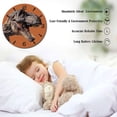 thumbnail image 3 of ZXCXRQFa Dinosaurs Retro Round Wood Wall Clock, 10 Inch Battery Operated Analog Quiet Desk Clock for Home,Kitchen,Office,School,Bathroom, 3 of 7
