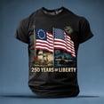 thumbnail image 2 of Wxolcjlv Usa 250Th Anniversary T-Shirt For Men's Casual Short Sleeve Comfortable Breathable Daily Couples Matching T Shirt,Size S-3XL, 2 of 5
