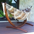 thumbnail image 3 of 10ft Authentic Brazilian Hammock with Solid Pine Arc Stand, 3 of 10