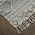 thumbnail image 2 of Feizy Savona Transitional Southwestern, Ivory/Gray/Blue, 8' x 10' Area Rug Easy Care Stain Resistant Pet & Kid Friendly Bohemian & Eclectic Geometric Design Carpet for Living Dining Bed Room, 2 of 8