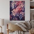 thumbnail image 2 of Designart "Pink Blue Lilac Blossoms Fragrant Blossom Melody" Floral Print on Natural Pine Wood, 2 of 5
