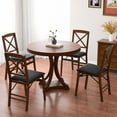 thumbnail image 3 of Costway 2 Pack Folding Dining Chairs Foldable Chairs with PVC Padded Seat & High Backrest, 3 of 10
