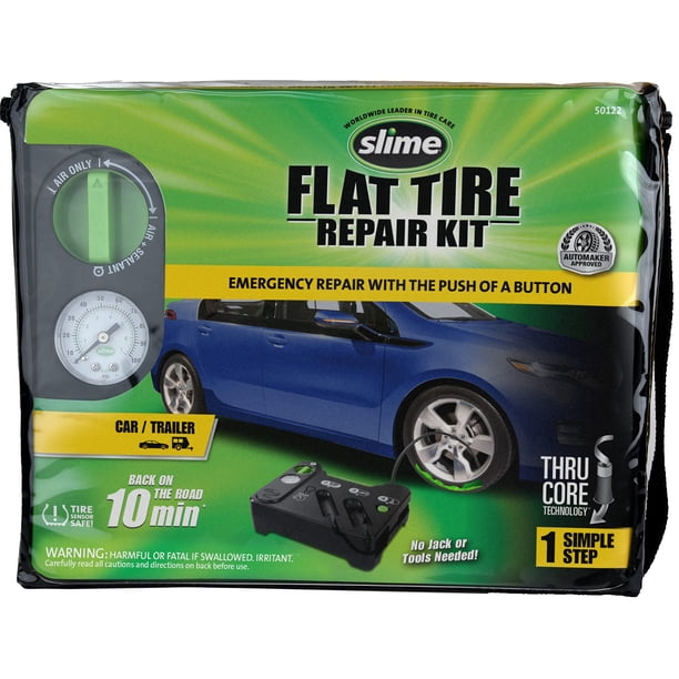 Kit de emergencia Slime 50122 pinchazo para neumáticos pinchados para automóviles