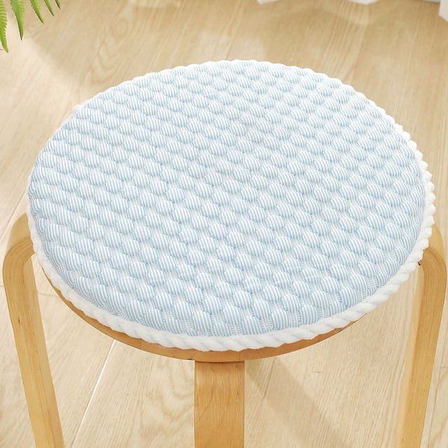 Nvzi Cojín para jardín, terraza, hogar, cocina, oficina, grueso y cómodo, 11,81 x 11,81 pulgadas (azul)