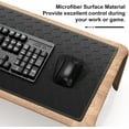 thumbnail image 3 of Gaming Mouse Pad Large, Computer Desk Mat Large with Stitched Edges & Rubber Base, 35.4x15.7in Big Mouse Pad Keyboard Mat Large Mousepad for Desk, Gaming, Work, Honeycomb Black Green, 3 of 6