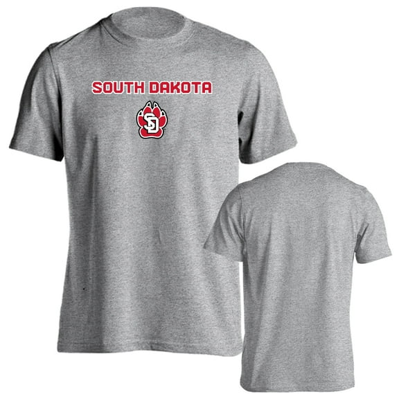 University of South Dakota Coyotes Classic Arch with Mascot Short Sleeve T-Shirt