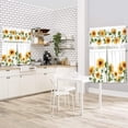 thumbnail image 3 of 3 Pieces Kitchen Curtains Sunflower Valance and Tiers Sets 58wx14h+(28wx36h)*2 Rod Pocket Sunflower Kitchen Curtain for Dining Room Floral Kitchen Curtains Decor Kitchen Valance Window Treatments, 3 of 6