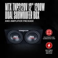thumbnail image 5 of MTX Audio Terminator TNP212DV 2000W Dual 12" Car Subwoofers, 5 of 11
