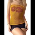 thumbnail image 3 of Top de Tubo Sin Tirantes con Estampado Floral para Mujer, Estilo Y2K, de Punto, Estilo Bandeau, para Verano M, 3 of 5
