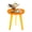 Orange, variant on ToppiJoy Acrylic Side Table, Round End Table with 3 Legs, Modern Nightstand for Living Room, Bedroom, Office (Green)