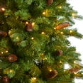 thumbnail image 4 of Nearly Natural Prelit LED Green Decorated Fraser Fir Christmas Tree, with Bendable Branches 7', 4 of 10