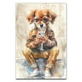 thumbnail image 3 of Hudo Harrier Funny Dog Poster Bathroom Wall Art Decor - Harrier Dog Canvas Wall Art - Bathroom Wall Art - Dog Room Decor, 3 of 5