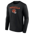 thumbnail image 2 of Men's Joe Burrow Cincinnati Bengals Black Team Wordmark Long Sleeve T-Shirt, 2 of 3
