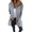 Grey L, variant on Women Jacket Windbreaker Style Hooded Zippered Pockets Solid Color Zipper Closure Thermal Long-Sleeved Biking Hiking Workout Spring Fall Winter Coat