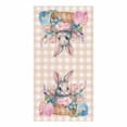 thumbnail image 2 of Easter Bunny Flowers Eggs Plaid Microfiber Towel Absorbent Kitchen Cleaning Cloth Dish Towel Household Cleaning Towel, 2 of 6