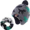 thumbnail image 1 of Boys Winter Hats Big Kids Cowboy Cloth/Aviator Winter Earflap Cap, 1 of 5