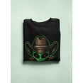 thumbnail image 3 of Alien Head Cowboy  Logo Sweatshirt Men -Image by Shutterstock, Male XX-Large, 3 of 4