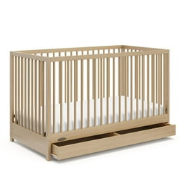 Kidiway Modern 4-in-1 Convertible Crib White