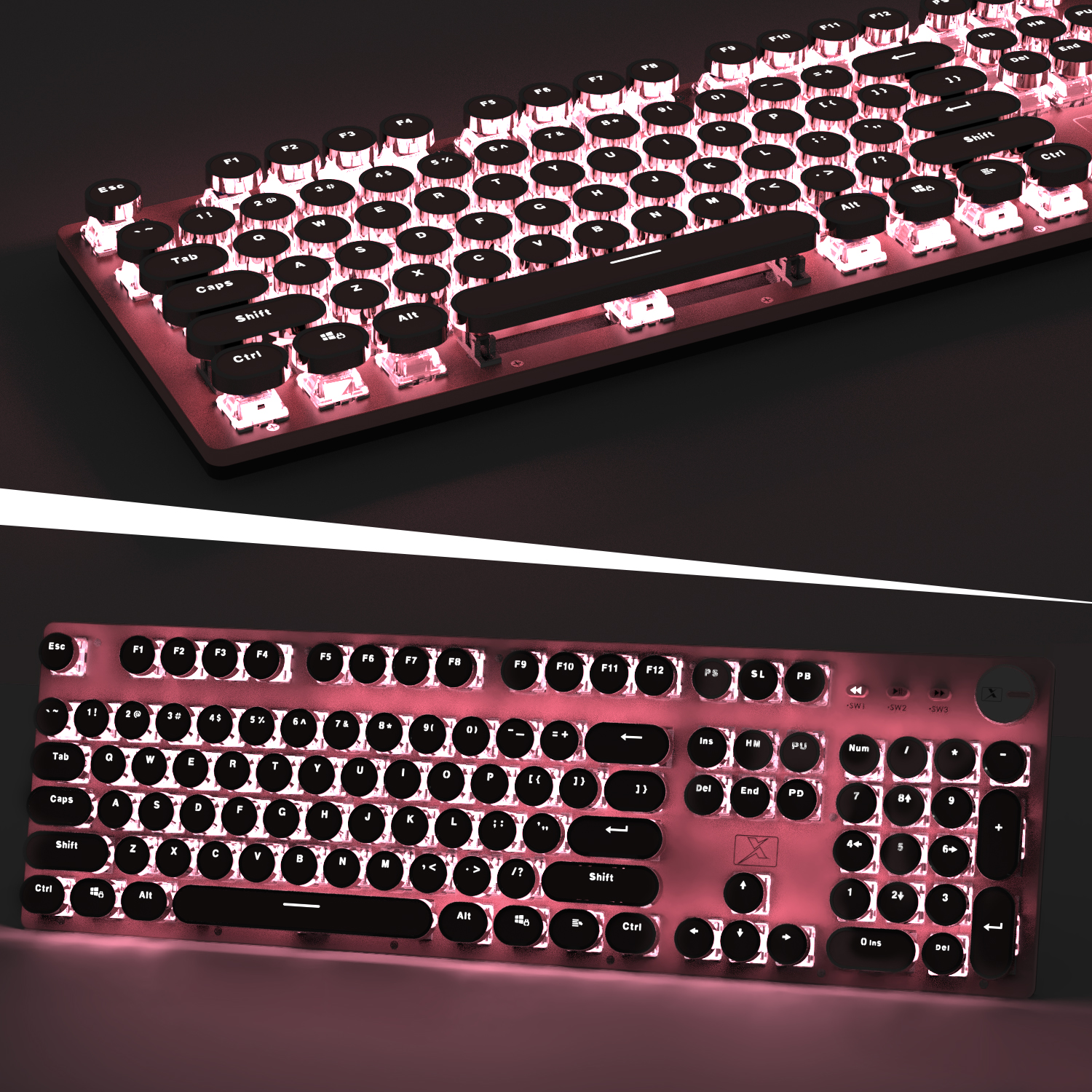 LexonElec Typewriter Mechanical Gaming Keyboard photo 6