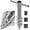 Silver-1: Sand Umbrella Anchor - Steel tube handle, variant on Heavy Duty Beach Umbrella Sand Anchor, Portable Screw-in Ground Anchor & 3 Sleeves (Fits 1-2" Poles), Windproof Beach Umbrella Stake, 2.2'' Fully Welded Spiral Design for Ultimate Stability