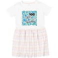 thumbnail image 3 of Inktastic 100 Days of School Stars in Blue Girls Toddler Dress, 3 of 5