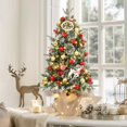 thumbnail image 4 of Eastvita (B) 3FT Snow Flocked Christmas Tree, 78 Lights, 8 Lighting Modes, Hinged Base, Artificial Holiday Decor, 4 of 8