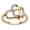 Gold, variant on YYKihy Heart-to-heart Ladies Diamond Engagement Ring Creative Jewelry Love Gif
