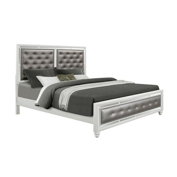 Global Furniture Usa Mackenzie White Queen Bed Walmart Com Walmart Com