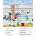 thumbnail image 6 of OTHWAY Shark Baby Bath Mat for Tub for Kids, 40x16 Inch Cartoon Extra Long Non-Slip Shower Mat with Suction Cups, Drain Holes & Machine Washable - Baby Shower Gift, 6 of 9