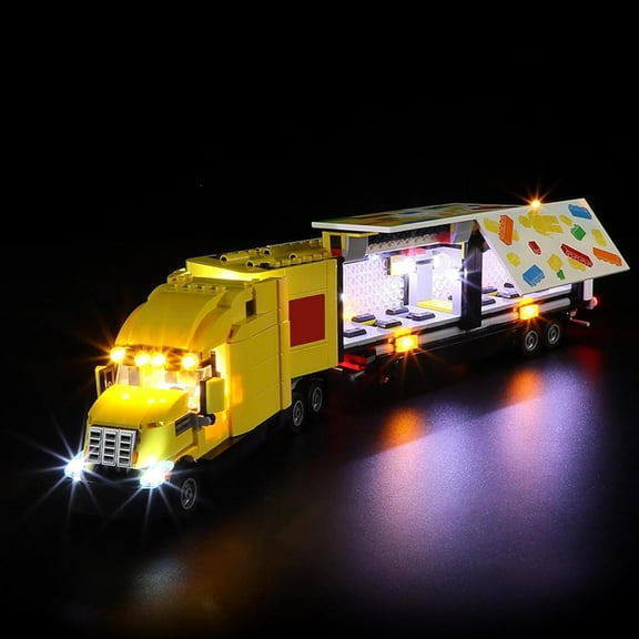 LED Light Kit for Lego 60440 Yellow Delivery Truck Set, Compatible with Lego 60440 Building Blocks Model(Not Include Blocks Set)