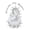 English, variant on Silver Embroidered Virgin Mary & Pope Applique Patch Metallic Santa Maria Papa Motif (No Letters)