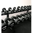 thumbnail image 3 of Vitos Fitness TPU Urethane Hardened Chrome Handle Commercial Unibody Dumbbell Pairs, 3 of 4