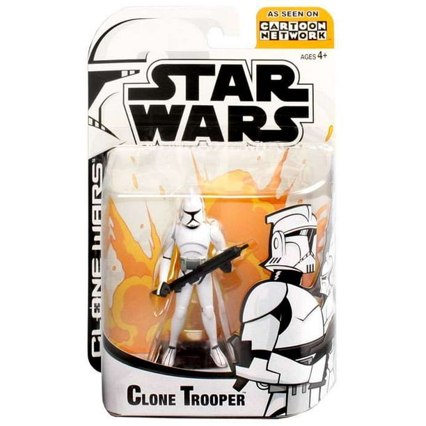 Star Wars Clone Wars Cartoon Network Clone Trooper Action Figure -  