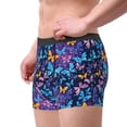 thumbnail image 3 of Rateoe Butterflies Of The Starry Sky Mens Boxer Briefs Poly Spandex Performance Boxer Briefs Underwear Hem Boxer Briefs - X-Large, 3 of 8