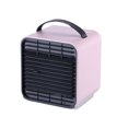 thumbnail image 1 of fastboy Mini Air Cooling Fan Portable Desktop USB Powered Rechargeable Negative Ion Mini Electric Fan, Pink, 1 of 8