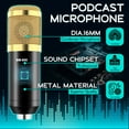 thumbnail image 2 of Podcast Equipment Bundle Condenser Microphone Audio Mixer Studio Recording Kit Muti-Functional Bluetooth BM800 Podcast Microphone Set, 2 of 10