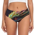 thumbnail image 1 of Balery Colorful Dragon Head Profile Ropa Interior de Algodón para Mujer con Dibujo – Braguitas Cómodas y Elásticas, Estilo Clásico-XX-Large, 1 of 6