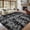 A-tie-dye Darkgrey, variant on 4x6 Feet Area Rugs for Bedroom, Grey Plush Fluffy Shaggy Living Room Rugs Non-Slip, Ultra Soft Carpet for Nursery Kids PlayRoom Dorm Office Indoor