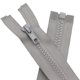 thumbnail image 1 of YaHoGa 2 cremalleras separadoras #5 de 29 pulgadas para coser abrigos, chaquetas, cremalleras de plástico moldeado gris a granel (29 pulgadas gris), 1 of 1
