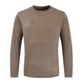 thumbnail image 2 of IROINNID Men's Sweater Round Neck Long Sleeve Jumper Mid-Length Solid Color Loose Pullover Autumn And Winter Daily Commuting Trend Personality Sweater, 2 of 4