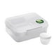 thumbnail image 4 of Caja Bento con compartimentos para preparar comidas, ideal para camping, fiestas y picnics. blanco 1650ml, 4 of 9